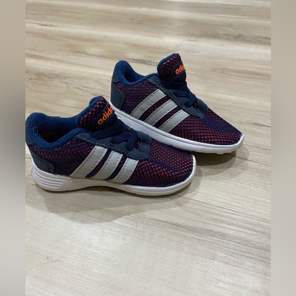adidas Other - Adidas Kids Blue and Orange Shoes- Size 5K